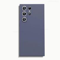 Prabangūs skysto silikono telefono dėklai, skirti „Samsung S24 Galaxy S24 S23 Ultra S24Ultra Plus“ apsauginiams stikliukams nuo smūgių. For Samsung Galaxy S24+ pilka spalva
