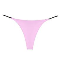 Moteriški G-string tipo stringai, Seksualūs žemo liemens T-formos tangai, Hipster tipo apatinis trikotažas, Besiūlės kelnaitės, Kvėpuojantys tampūs šortukai XXL rožinė