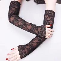 Summer Ice Silk Sleeves, Sunscreen Women's Gloves, UV Protection, Driving Dance, Long Arm Protection Sleeves one size juoda