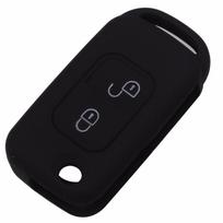 jingyuqin Silikoninis Raktų Dėklas Dangtelis Mercedes Benz E113 A C E S W168 W202 W203 Dviem 2 Mygtukams Sulankstomas Automobilio Aksesuaras juoda