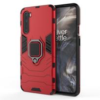 Dėklas dangtelis Oneplus 8 Nord One Plus Nord 7 8 Pro Z Smūgiams atsparus buferis Magnetinis žiedo laikiklis Šarvuotas telefono dėklas Oneplus Nord For OnePlus 6T raudona