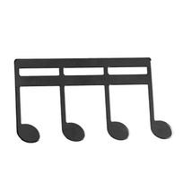 Muzikos knygos segtukas Metalinis nešiojamas knygos puslapių laikiklis segtukas pianinui, gitarai, natų stovui, juodas juoda