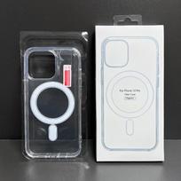 Viskas viename skaidrus magnetinis kietas dėklas iPhone 12/13 Pro/14 su MagSafe suderinamumu 16 Pro gray