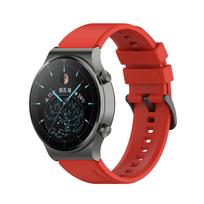 22 mm oficiali silikoninė apyrankė, skirta Huawei laikrodžiui Gt 2 GT 3 Pro sportinio laikrodžio apyrankė, skirta Huawei Gt2 GT3 Pro riešų diržams Pakeiskite apyrankę 22mm Universal raudona