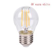 LED lemputė prožektorius 2W/4W/6W E27 COB žvakės/liepsnos galas G45 kaitinamojo stiklo lempa