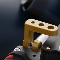 Easy Install For 22mm Handlebar Mount for Motorcycle Rear View Mirrors Gold