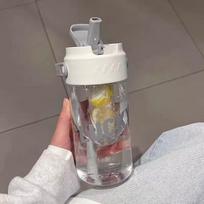 Didelės talpos nešiojamas arbatos sietelis Aukštos spalvos pilvo šiaudelis Aukštai temperatūrai atsparūs puodeliai 800ml balta
