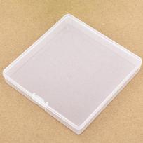 Mini plastikinė dėžutė kvadratinė skaidri pakavimo dėžutė atspari dulkėms patvari ID kortelių detalių laikymo dėžutė skaidri