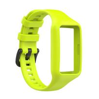 Silikoninis dirželis Huawei Band 6 7, kvėpuojantis pakaitinis apyrankė Huwei Honor Band6 apyrankei, pridėtas dėklas, reguliuojama apyrankė laimo žalia spalva