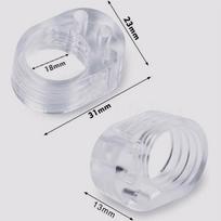 Transparent Silicone Door Handle Covers for Protection Against Wall Impacts and Child Safety