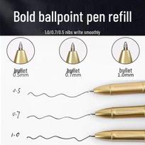 Large Capacity Bullet Tip Brush Pen: 1.0/0.7/0.5 for Business, Office, Signature, Student Calligraphy 1.0 mm juoda