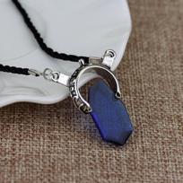 Pakabuko Karoliai Velnių Medžiotojas Dante Tobulas Amuletas Raudono Krištolo Karoliai Moterims Vyrams Choker Papuošalai mėlyna
