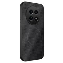 Magnetinis silikoninis dėklas Realme 12X 13 12 Pro Plus 5G 4G belaidžio įkrovimo angai Anglies pluošto PU Anti-Drop minkštas dangtelis Telefonų dėklai For Realme 12 4G juoda