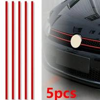 Atspindinčios juostelės automobilio lipdukai, Raudoni vandeniui atsparūs automobilio priekinės grotelės, Automobilio išorinės dalys one-size raudona
