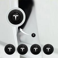 Automobilio durų amortizatoriaus pagalvėlė Smūgiams atspari pagalvėlė Automobilio stilius Tesla Model 3 Model X S 2016-2020 m. Lipdukai TM3 TMX TMS Lipdukas 2Pcs