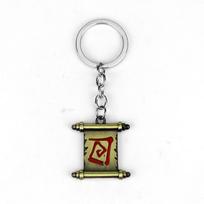 DOTA2 ginklo modelis ir portalo ritinėlio pakabukas ant kaklo su Dota logotipu raktų pakabuku Independent Packaging