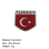 Aukščiausios kokybės TURKIJOS nacionalinės vėliavos lipdukas nešiojamam kompiuteriui, sienų aksesuarams, automobiliui, variklio dangčiui, sparnui, bagažinei, galinei daliai, emblema, lipdukas lv-dun