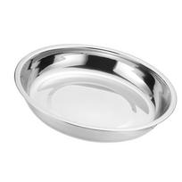Metalinės vakarienės lėkštės 304 nerūdijančio plieno apvalios stovyklavimo lėkštės Storas sriubos lėkštės stalo įrankis S (16 cm) S 100x40x0.3cm / 39.4x15.7x0.1in