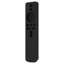 Silicone Protective Cover for Xiaomi TV Stick 4K Anti Slip Remote Control Case with Lanyard Black suit