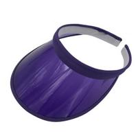 Vasaros PVC skrybėlė nuo saulės lauko sportui, kelionėms, apsauganti nuo UV spindulių, kvėpuojanti kepurė violetinė