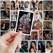 A Box Of 55 Photocards Featuring Multinational Girl Groups One Size