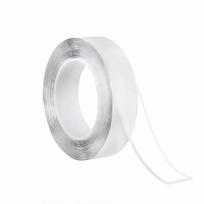 Super lipni dvipusė nano gelio juosta - Daugkartinio naudojimo, vandeniui atspari ir be likučių, skirta įvairiapusiam naudojimui 1mm*1cm*1m skaidri