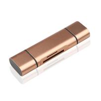 C tipo OTG kortelių skaitytuvas USB A Micro C tipo atminties kortelių skaitytuvas USB 2.0 adapteris Kompiuterių reikmenys Palaiko TF OTG auksas