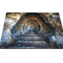 3D Skylės Kilimas Realistiška Bedugnė Grindų Kilimėlis Juokingas Optinės Iliuzijos Kilimas su Neslystančiu Pagrindu Įėjimui Svetainei Vonios Kambariui 40*60cm