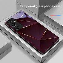 Geometrinis prizmės dėklas, skirtas Samsung Galaxy A15 5G 54 4G 51 50 24 35 90 71 12 51 53 52S 80 22 34, juodas grūdinto stiklo telefono dėklas For Samsung A52s 5G
