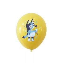1 vnt Bluey – Bingo balionai su gimtadieniu, gimtadienio vakarėlio dekoravimo balionas geltona