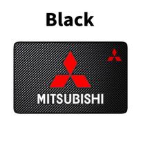 Automobilio emblema Interjero neslystanti kilimėlis GPS telefono laikiklis Neslystanti kilimėlis Mitsubishi logotipui ASX Lancer 10 9 L200 Pajero Sport Outlander