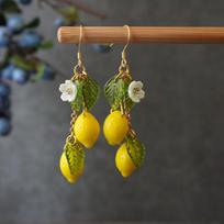 Čekiško stiklo citrinos auskarai Lengvi vaisių maisto auskarai gali mylėti Kawaii auskarai Pastoraliniai auskarai jos gimtadienio dovanai