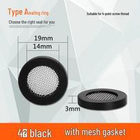 Adjustable Filter Screen Shower Head with Silicone Gasket & Stainless Steel Mesh