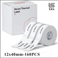 1 Rolls Of 12*40mm; Thermal Paper Roll Pack (160 Sheets/roll) One size
