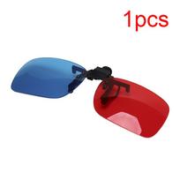 3D akiniai tinka dėvėti virš daugumos receptinių akinių 3D filmams, žaidimams ir televizoriui 1pcs mėlyna