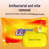 Sulfur Scented Soap for Full Body Cleaning – Face & Hand Wash, Shower, Mite Removal, Unisex.
