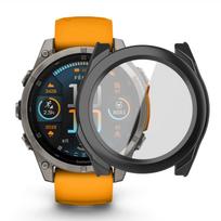 Glass+Case For Garmin Fenix 8 47mm 51mm All-Around Screen Protector Hard PC Bumper Tempered Glass Watch Cover For Garmin Fenix8 For Fenix8 47mm