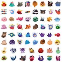 60 Sheets Slime Rancher Stickers for Journal, Stationery, Water Bottle, and Computer - Waterproof and Decorative