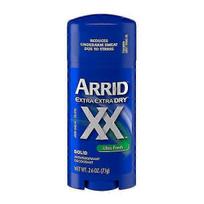 Arrid XX Extra Dry Kietas Antiperspirantas Deodorantas, Ultra Gaivus Kvapas, 2,6oz Ilgalaikei JK Apsaugai