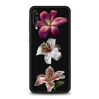 Realistiškas lelijos gėlės spaudinio dėklas, skirtas Samsung A26 A36 A56 A54 A52 A50 A70 A40 A12 A14 A16 A22 A24 A42 A34 A32 5G A06 5G Dangtelis Samsung A20E