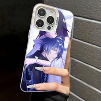 Genshin Impact Flins Columbina Colorful Phone Case Silver Suitable For iPhone 12 11 13 14 15 16 17 Max Pro Plus X XR XS iPhone 17pro max
