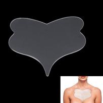 1 vnt. silikoninis raukšlių mažinimo pleistras drugelio formos krūtinės lipdukai daugkartinio naudojimo odos priežiūrai onesize black
