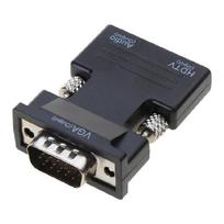 HDMI- Female to VGA Male Converter for Laptop TV Projector Low Power Consumption 1