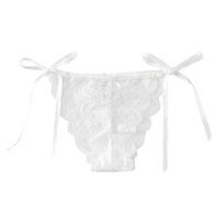 Lady Summer Thin Model Pure Desire Sexy Lace Binding Low Waist Triangle Briefs M balta
