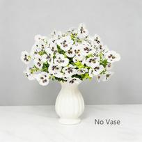 10 vnt./rinkinys Dirbtiniai augalai Dirbtinės našlaičių gėlės Imituotas violetinių gėlių puokštė Fotografijos rekvizitai violetinė