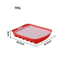 Food grade household food supplement tools kitchen utensils DIY sausage mold ham sausage silicone hot dog box 100g raudona