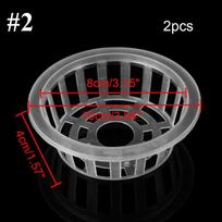 2Pcs Hot sell Tray Flower Pot Plants Growth Plastic Mesh Net Cloning Plant Culture Basket 2