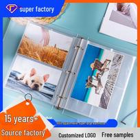 Instant Camera Photo Album: Loose-Leaf Storage for 3x4, 4x5, 5x6 Inch Photos and Postcards - Perfect Travel Souvenir Album. 7-inch inner pages, 10 sheets [no cover]