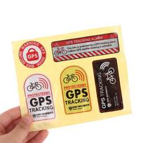 1 rinkinys dviračių GPS lipdukų paspirtukas, motociklas, įspėjantis, sekantis lipdukas, atspindintis vandeniui atsparus dviračio priedai onesize