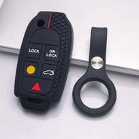 Key Fob Cover for Volvo XC90 XC70 S60 S80 V70 with Keychain Anti-Scratch Guard Shockproof Protection Soft Grip Texture Responsive Button Touch juoda